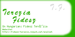 terezia fidesz business card